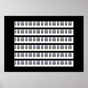Piano Nycklar Poster