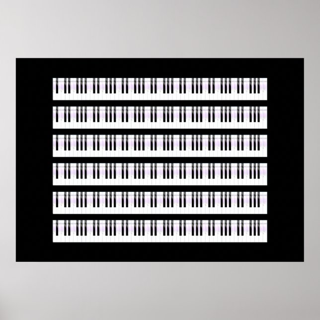 Piano Nycklar Poster (Framsidan)