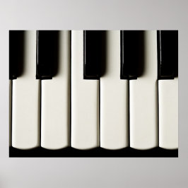 Piano Nycklar Poster