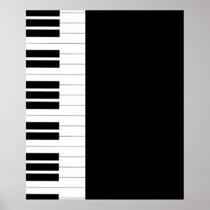 Piano Nycklar Poster