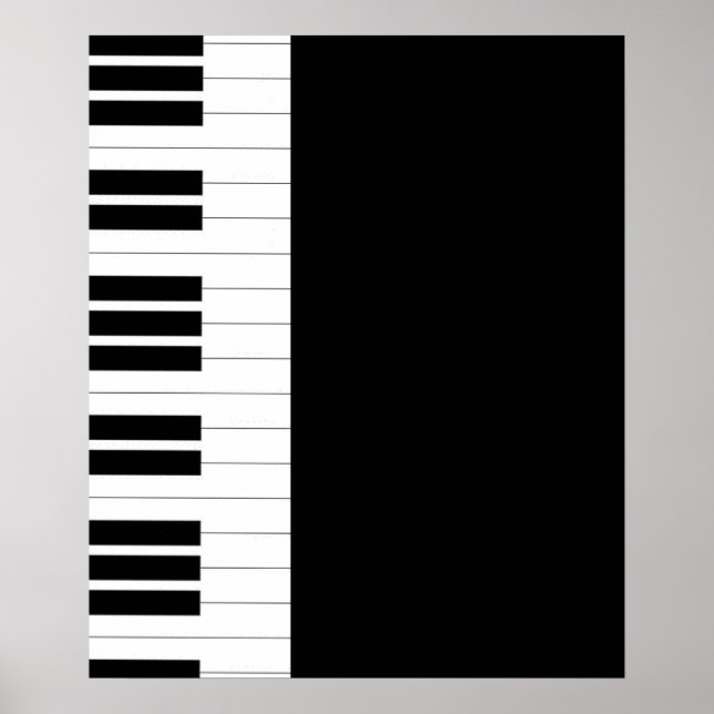 Piano Nycklar Poster (Framsidan)