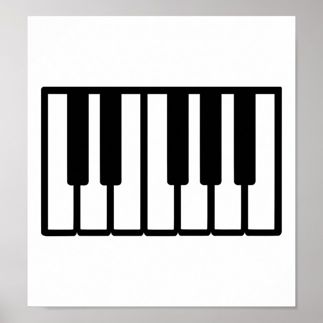 Piano nycklar poster (Framsidan)