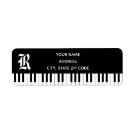 Piano Nycklar Return-adressetikett Returadress Etikett
