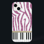 Piano Nycklar Rosa Glitter Zebra tryck<br><div class="desc">Trendig- och höftmusikdesign med piano nycklar med gigantisk rosa glitter zebra tryck mönster. Perfekt för pianisten, piano student eller piano älskare. Observera att det här är en tryckt bild av blått glitter, det finns inget riktigt glitter på detta mönster. Annat färg och mönster i vår butik. Vi välkomnar begäran om...</div>