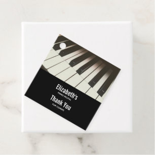 Piano Nycklar - Snyggt Black & White-foto Gåvor Etiketter