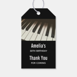 Piano Nycklar - Snyggt Black & White-foto Presentetikett