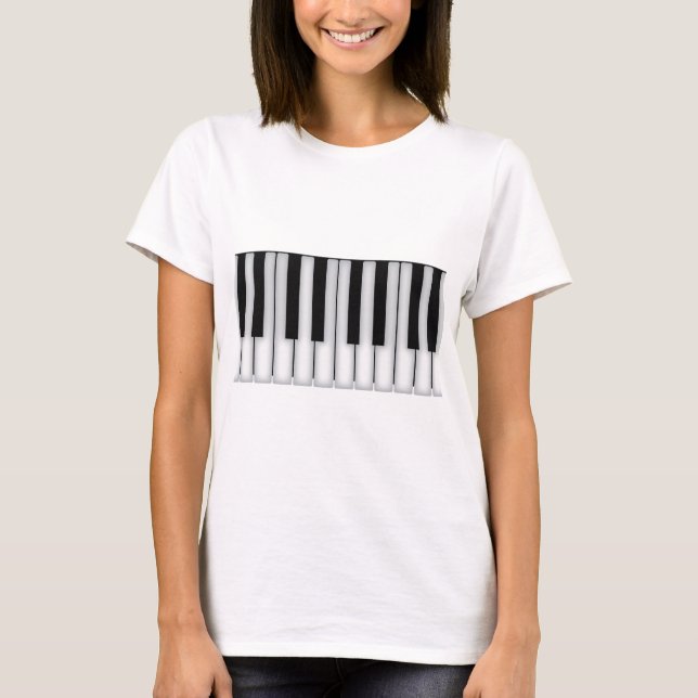 Piano Nycklar T Shirt (Framsida)