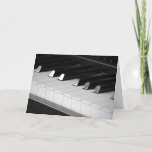 Piano nycklar tack kort