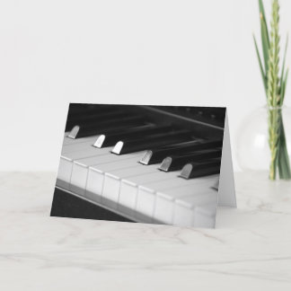 Piano nycklar tack kort
