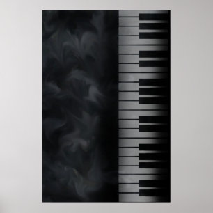 Piano nycklar tangentbord poster