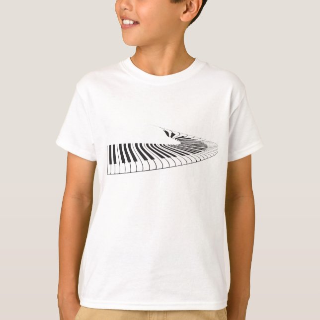 Piano Nycklar Tee Shirt (Framsida)