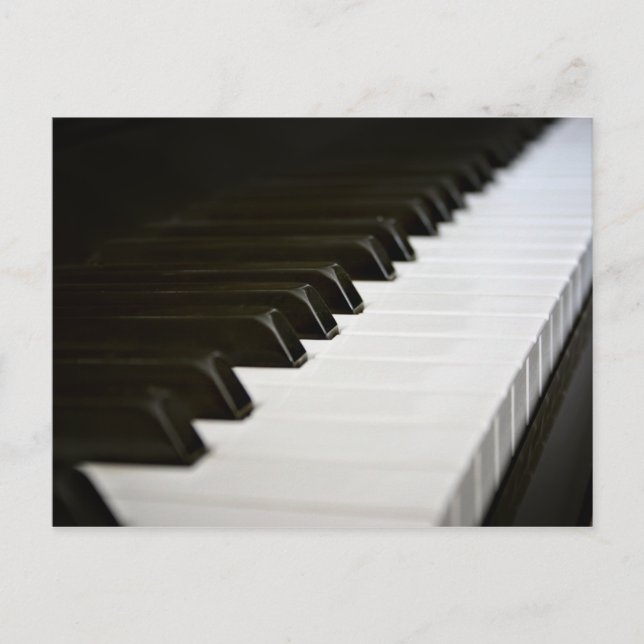 Piano Nycklar vycard Vykort (Framsida)