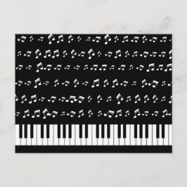 Piano Nycklar Vykort