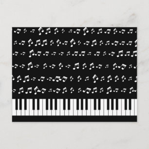 Piano Nycklar Vykort