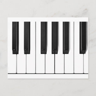 Piano nycklar vykort