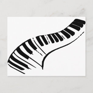 Piano Nycklar Vykort