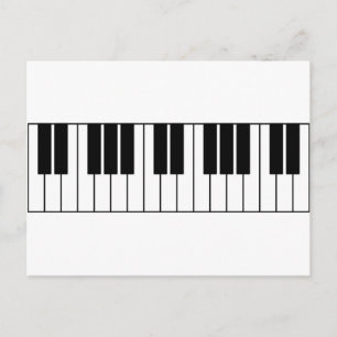 Piano Nycklar Vykort