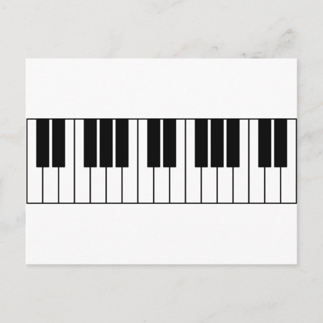 Piano Nycklar Vykort (Framsida)