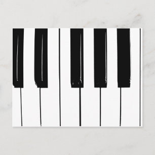 Piano Nycklar Vykort