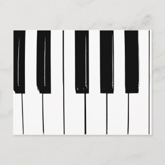 Piano Nycklar Vykort
