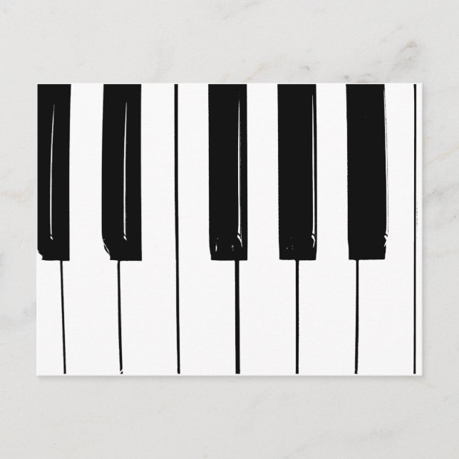 Piano Nycklar Vykort (Framsida)