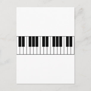Piano Nycklar Vykort