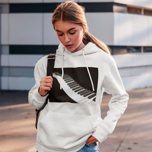 Piano Nycklar Womens Hoodie T Shirt
