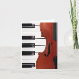 Piano och fiolinmusik kort