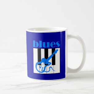 Piano- och gitarrdeppighet kaffemugg