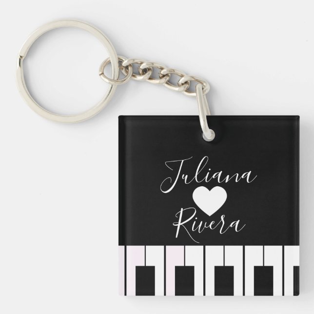 Piano och hjärta skriptnamn   (Framsidan)