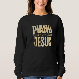 Piano och Jesus Kristus Piano Player Christian Bel T Shirt