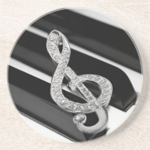 Piano och musik Gclef Underlägg