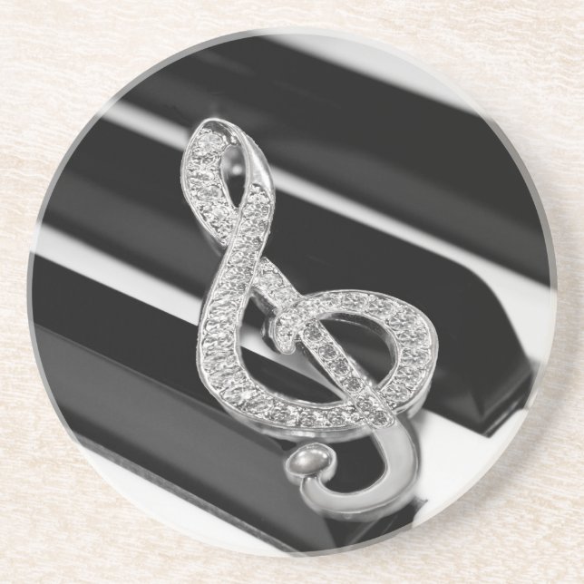 Piano och musik Gclef Underlägg (Framsidan)