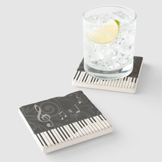 Piano och Musik noter Underlägg Sten (Sidan)