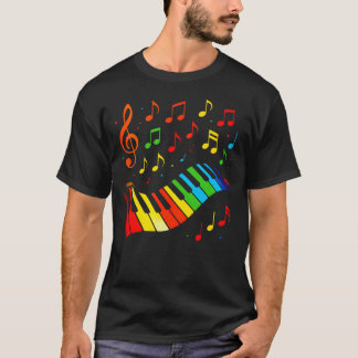 Piano Och Noter - T Shirt