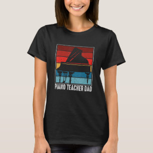 Piano Pappa Piano Man Pianist Tangentbord Musician T Shirt