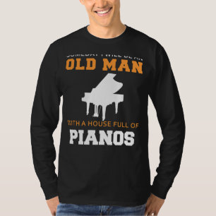 Piano Paradise: Framtidens gamla Mans Keyed Kingdo T Shirt