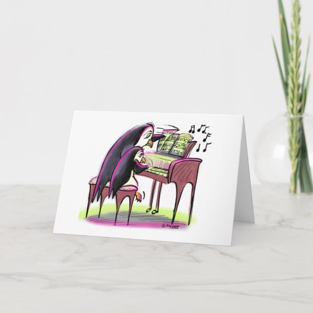 pIaNo pEnGuInS Kort (Framsida)
