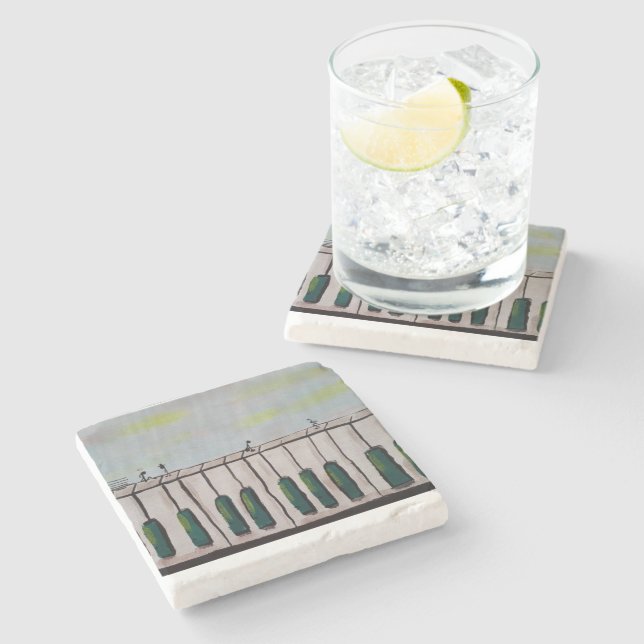 Piano People Stone Coaster Stenunderlägg (Sidan)