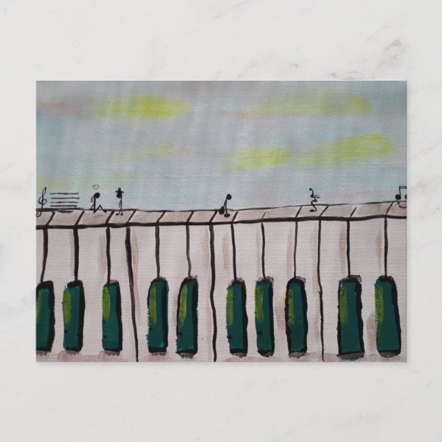 Piano People-vykort Vykort (Framsida)