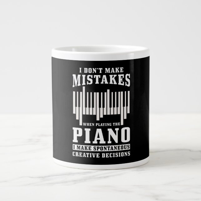 Piano Pianist Gift Jumbo Mugg (Framsidan)
