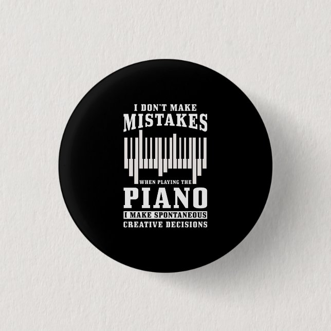 Piano Pianist Gift Knapp (Framsida)