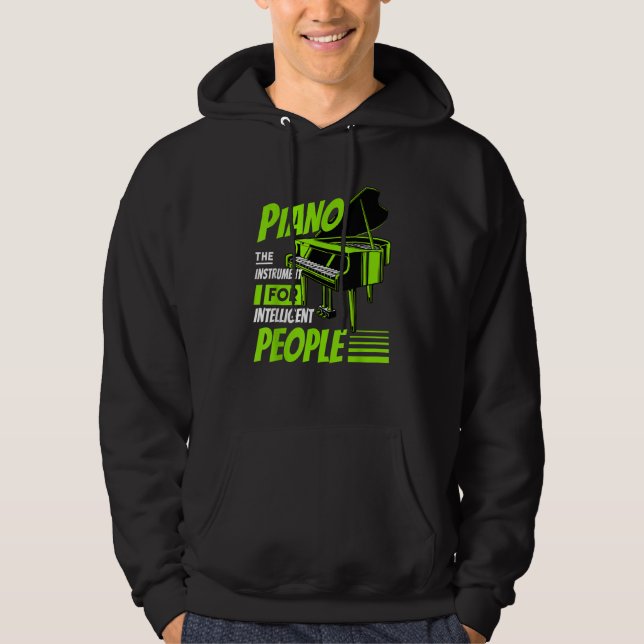 Piano Pianist Music Keyboard Musician Quote Gag Ou Hoodie (Framsida)