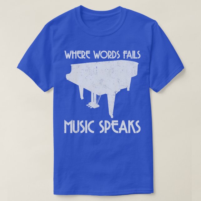 Piano Pianist Music T Shirt (Design framsida)