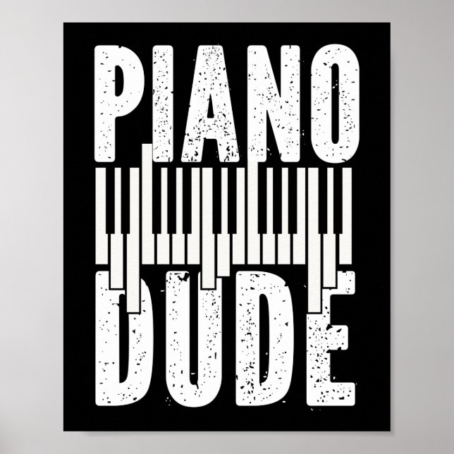 Piano Pianist Piano Killen Poster (Framsidan)