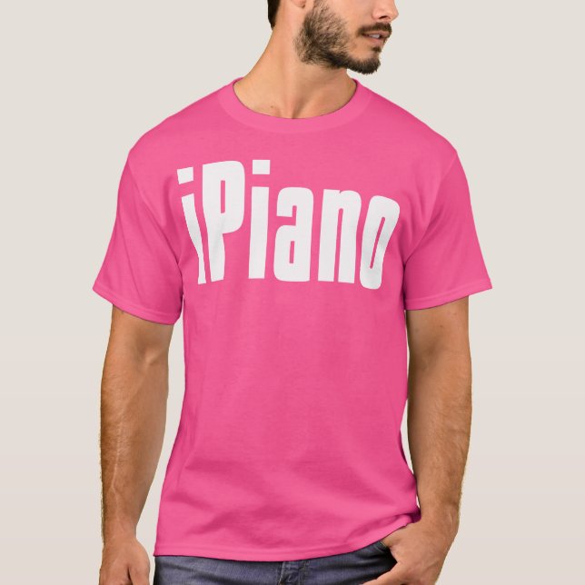 Piano Pianist Tangentbord Jazz Indie Sten Blues Or T Shirt (Framsida)