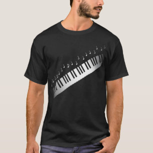 Piano Pianist Tangentbord Musik noter T Shirt