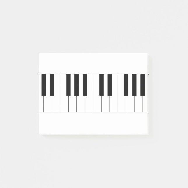 piano, piano nycklar post-it block (Framsida)