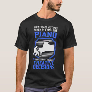Piano Piano-spelarens pianist-gåva T Shirt