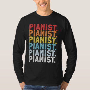 Piano Player Music Retro Pianist T Shirt